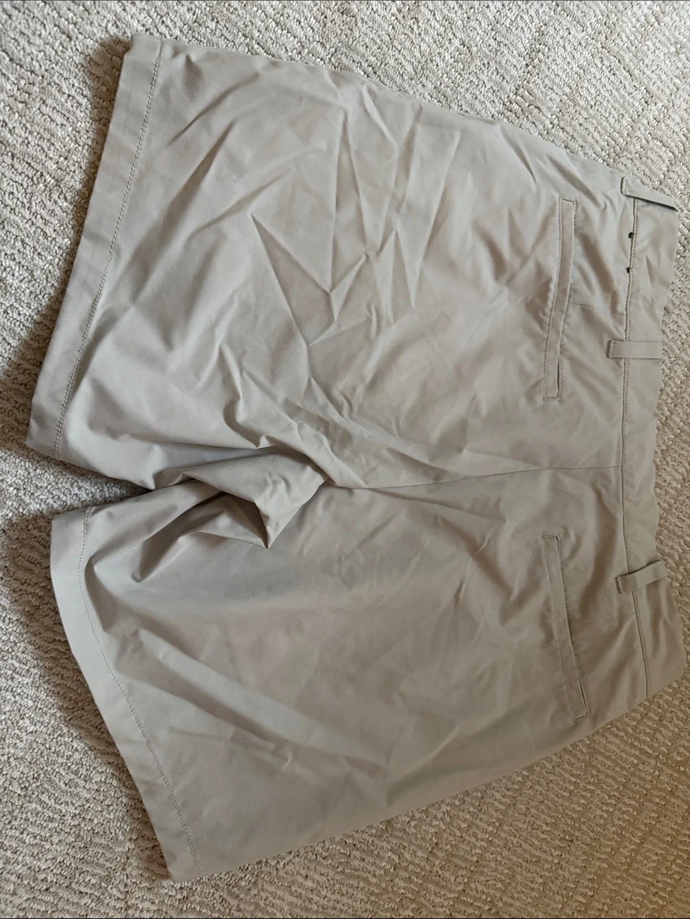 J. Crew Factory Men’s Khaki Flat-Front Performance Shorts